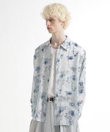 新作】Slab Tweed カバーオールシャツ ｜春服/レーヨン/伸縮性/羽織り