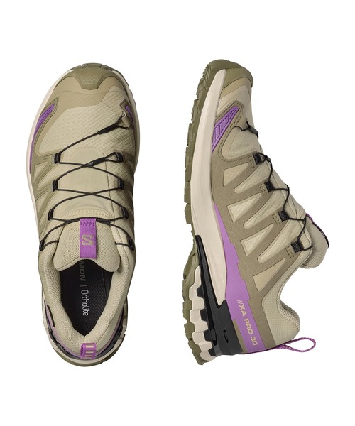 SALOMON(サロモン)の「SALOMON サロモン XA PRO 3D V9 GTX W L49145800(スニーカー・レディース・ライトカーキ・24.0cm/23.5cm/24.5cm/25.0cm/23.0cm)」の2枚目の写真