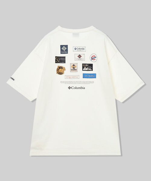 Columbia(コロンビア)の「UVカット Columbia/ スタックブルック グラフィック ショートスリーブTシャツ /コロンビア(Tシャツ/カットソー・レディース・グリーン/ブラック/ネイビー/ホワイト・L/M/S/XS/XL)」の2枚目の写真