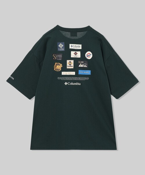 Columbia(コロンビア)の「UVカット Columbia/ スタックブルック グラフィック ショートスリーブTシャツ /コロンビア(Tシャツ/カットソー・レディース・グリーン/ブラック/ネイビー/ホワイト・L/M/S/XS/XL)」の3枚目の写真