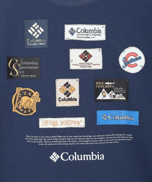 Columbia(コロンビア)の「UVカット Columbia/ スタックブルック グラフィック ショートスリーブTシャツ /コロンビア(Tシャツ/カットソー・レディース・グリーン/ブラック/ネイビー/ホワイト・L/M/S/XS/XL)」の19枚目の写真