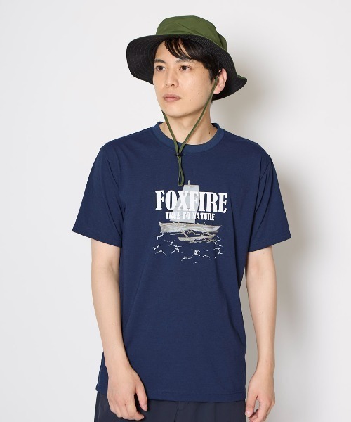 Foxfire(フォックスファイヤー)の「CシールドサバニT S/S(Tシャツ/カットソー・メンズ・グレー/ネイビー・S/M/L/XL)」の1枚目の写真