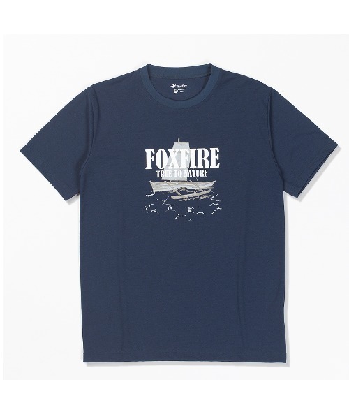 Foxfire(フォックスファイヤー)の「CシールドサバニT S/S(Tシャツ/カットソー・メンズ・グレー/ネイビー・S/M/L/XL)」の3枚目の写真