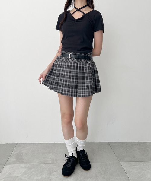 PHILLY(フィリー)の「シンプルチョーカーT(Tシャツ/カットソー・レディース・ブラック/グレー/ピンク・FREE)」の11枚目の写真