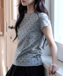 Short sleeve dots tee