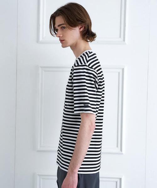 DRESSTERIOR(ドレステリア)の「◆【接触冷感/抗菌防臭/消臭】ICE CLEAR COTTON ボーダーTシャツ(Tシャツ/カットソー・メンズ・ブラック系2・91/90/94/92)」の7枚目の写真