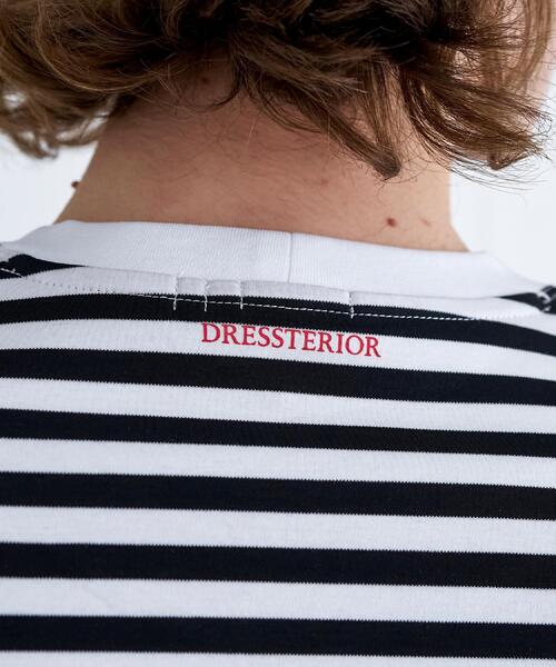 DRESSTERIOR(ドレステリア)の「◆【接触冷感/抗菌防臭/消臭】ICE CLEAR COTTON ボーダーTシャツ(Tシャツ/カットソー・メンズ・ブラック系2・91/90/94/92)」の12枚目の写真