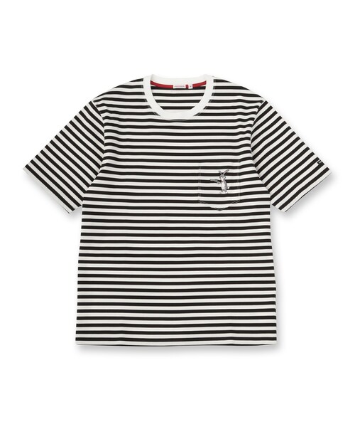 DRESSTERIOR(ドレステリア)の「◆【接触冷感/抗菌防臭/消臭】ICE CLEAR COTTON ボーダーTシャツ(Tシャツ/カットソー・メンズ・ブラック系2・91/90/94/92)」の13枚目の写真