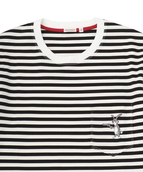 DRESSTERIOR(ドレステリア)の「◆【接触冷感/抗菌防臭/消臭】ICE CLEAR COTTON ボーダーTシャツ(Tシャツ/カットソー・メンズ・ブラック系2・91/90/94/92)」の15枚目の写真