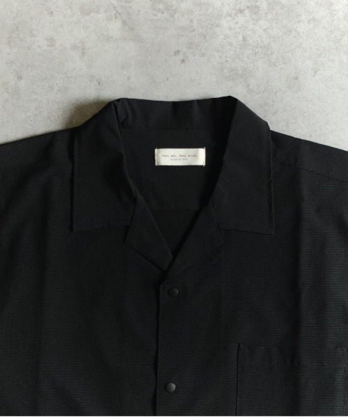 many men many mind(メニーメンメニーマインド)の「MANYMENMANYMINDS / AIRLEAKFABRIC/半袖オープンカラーシャツ(シャツ/ブラウス・メンズ・チャコール/ブラック・LARGE/X-LARGE/MEDIUM)」の9枚目の写真
