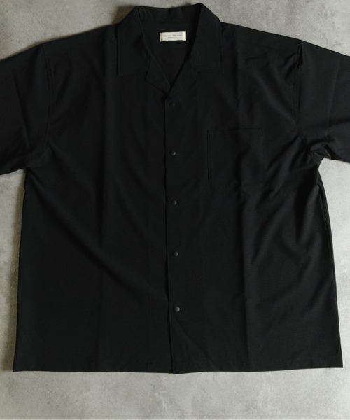 many men many mind(メニーメンメニーマインド)の「MANYMENMANYMINDS / AIRLEAKFABRIC/半袖オープンカラーシャツ(シャツ/ブラウス・メンズ・チャコール/ブラック・LARGE/X-LARGE/MEDIUM)」の12枚目の写真
