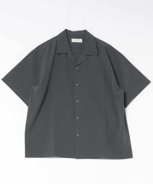 many men many mind(メニーメンメニーマインド)の「MANYMENMANYMINDS / AIRLEAKFABRIC/半袖オープンカラーシャツ(シャツ/ブラウス・メンズ・チャコール/ブラック・LARGE/X-LARGE/MEDIUM)」の6枚目の写真