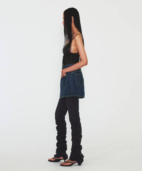 DIAGONAL（ダイアゴナル）の「BACK STRAP SLEEVELESS KNIT (dark grey)（Tシャツ/カットソー・レディース・ダークグレー・FREE）」の5枚目の写真