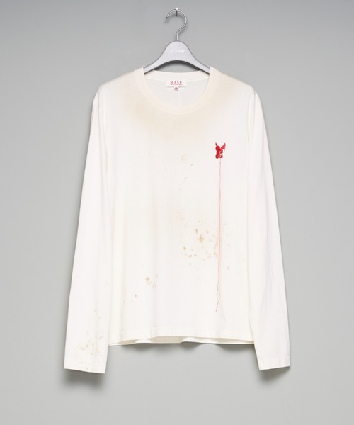 ら*こ様 【MASU】WASTED RED ANGEL LONG SLEEVET M A S U】WASTED RED ANGEL LONG SLEEVE T-SHIRT（Tシャツ/カットソー