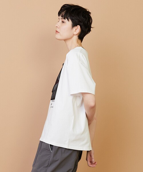 FRAPBOIS(フラボア)の「UMBRO TEE-SHIRT(Tシャツ/カットソー・レディース・ホワイト/ブラック・2/1)」の3枚目の写真