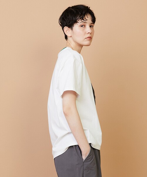 FRAPBOIS(フラボア)の「UMBRO TEE-SHIRT(Tシャツ/カットソー・レディース・ホワイト/ブラック・2/1)」の5枚目の写真
