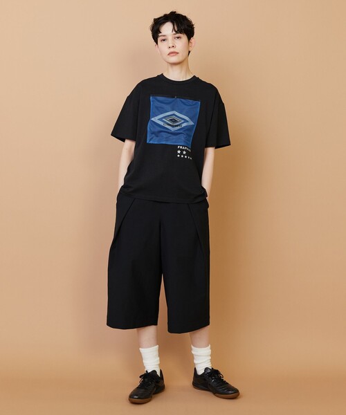 FRAPBOIS(フラボア)の「UMBRO TEE-SHIRT(Tシャツ/カットソー・レディース・ホワイト/ブラック・2/1)」の13枚目の写真