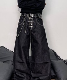 VIBGYOR | 【Bls】 【ZM】【Bling Leads】フックデニムパンツ(BL)(デニムパンツ)