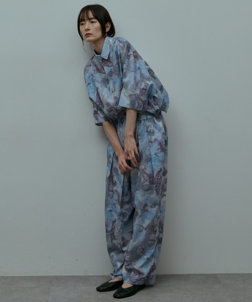 flaeu(フラユ)の「Blur Flower Trousers(その他パンツ・レディース・ブルー/ピンク・FREE)」の11枚目の写真