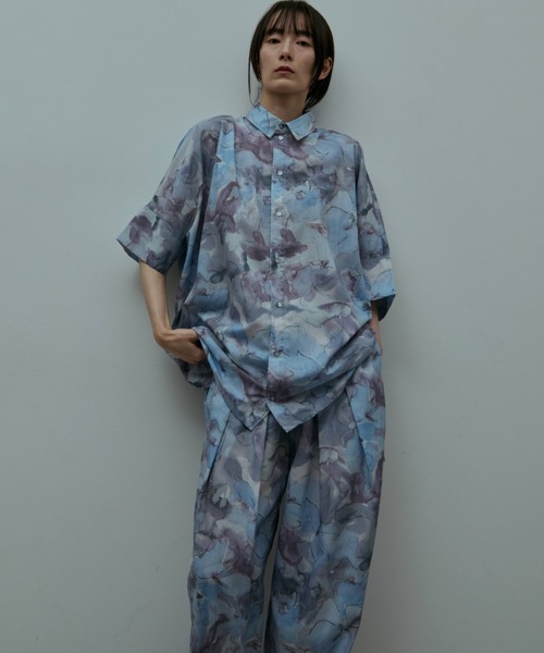 flaeu(フラユ)の「Blur Flower Trousers(その他パンツ・レディース・ブルー/ピンク・FREE)」の9枚目の写真