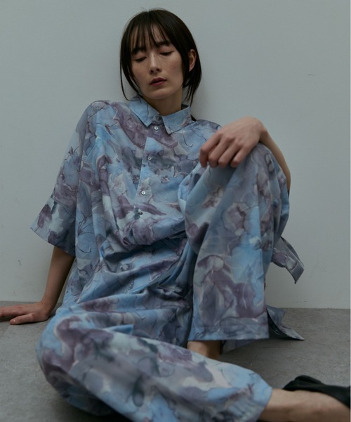 flaeu(フラユ)の「Blur Flower Trousers(その他パンツ・レディース・ブルー/ピンク・FREE)」の8枚目の写真