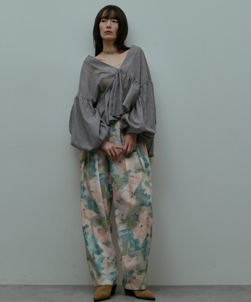 flaeu(フラユ)の「Blur Flower Trousers(その他パンツ・レディース・ブルー/ピンク・FREE)」の20枚目の写真