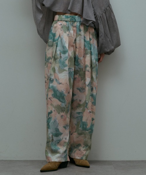 flaeu(フラユ)の「Blur Flower Trousers(その他パンツ・レディース・ブルー/ピンク・FREE)」の16枚目の写真