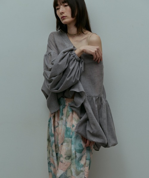 flaeu(フラユ)の「Blur Flower Trousers(その他パンツ・レディース・ブルー/ピンク・FREE)」の19枚目の写真