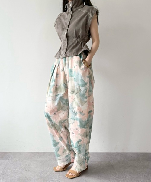Blur Flower Trousers（その他パンツ）｜flaeu（フラユ）の