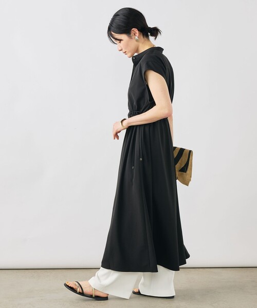 NOLLEY’S（ノーリーズ）の「【WEB限定】ウォッシャブルジョーゼットワンピース（ワンピース・レディース・チャコールグレー/ブラック・38）」の19枚目の写真