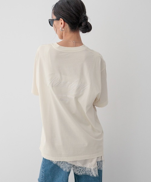 HEREIAM（ヘレイアム）の「【HEREIAM】ユニセックス/ピグメントクラッシュＴ（Tシャツ/カットソー・レディース・ブラック系/ライム/アイボリー・FREE）」の8枚目の写真