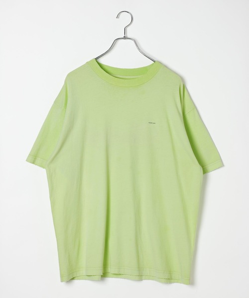 HEREIAM（ヘレイアム）の「【HEREIAM】ユニセックス/ピグメントクラッシュＴ（Tシャツ/カットソー・レディース・ブラック系/ライム/アイボリー・FREE）」の20枚目の写真