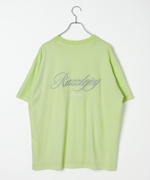 HEREIAM（ヘレイアム）の「【HEREIAM】ユニセックス/ピグメントクラッシュＴ（Tシャツ/カットソー・レディース・ブラック系/ライム/アイボリー・FREE）」の21枚目の写真