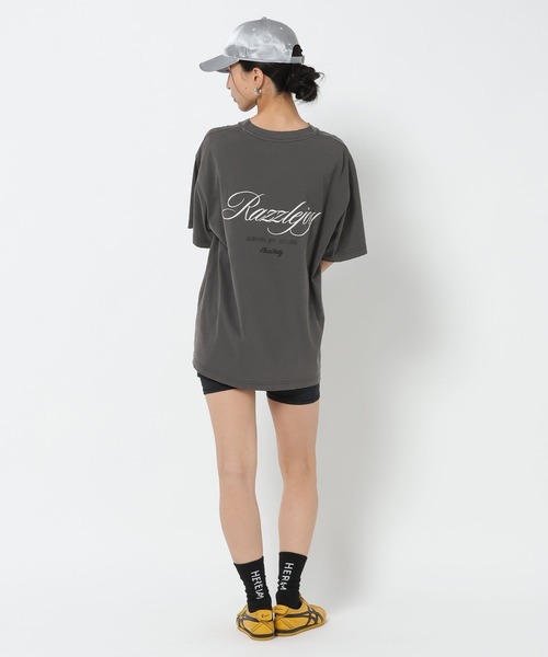 HEREIAM(ヘレイアム)の「【HEREIAM】ユニセックス/ピグメントクラッシュT(Tシャツ/カットソー・レディース・ブラック系/ライム/アイボリー・FREE)」の7枚目の写真