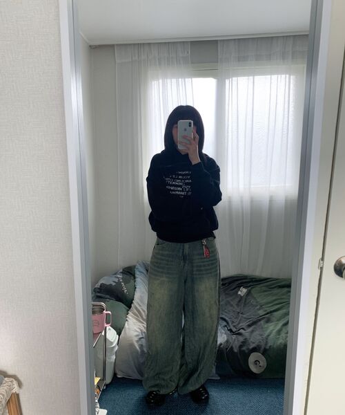 DECET（デケト）の「[リネンライク] リネンライクバルーンワイドジーンズ DCPT060ラストグリーン（デニムパンツ・メンズ・その他・34/32/30/28/26）」の11枚目の写真