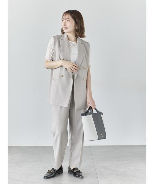 Te chichi(テチチ)の「フロントZIPリネンライクテーパードパンツ(セットアップ可)(その他パンツ・レディース・ネイビー/ベージュ/シルバーグレー・S/M)」の11枚目の写真