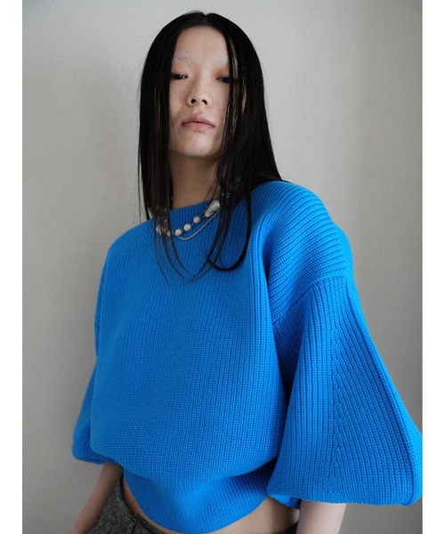 Katrin TOKYO（カトリーントーキョー）の「architect sleeve knit（ニット/セーター・レディース・ピンク/ブルー/アイボリー・FREE/XS）」の2枚目の写真