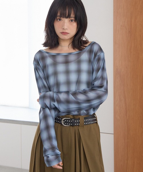 PBLIM(ページボーイリム)の「《UNISEX》アソートシアートップス(Tシャツ/カットソー・レディース・ブルー/ブラック・FREE)」の15枚目の写真