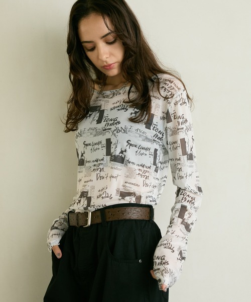 PBLIM(ページボーイリム)の「《UNISEX》アソートシアートップス / レイヤードトップス / チェック / カモフラ / 長袖(Tシャツ/カットソー・レディース・ブルー/ブラック/ホワイト系/カモフラージュ/レオパード/グレー系・FREE)」の21枚目の写真
