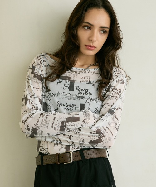 PBLIM(ページボーイリム)の「《UNISEX》アソートシアートップス / レイヤードトップス / チェック / カモフラ / 長袖(Tシャツ/カットソー・レディース・ブルー/ブラック/ホワイト系/カモフラージュ/レオパード/グレー系・FREE)」の16枚目の写真