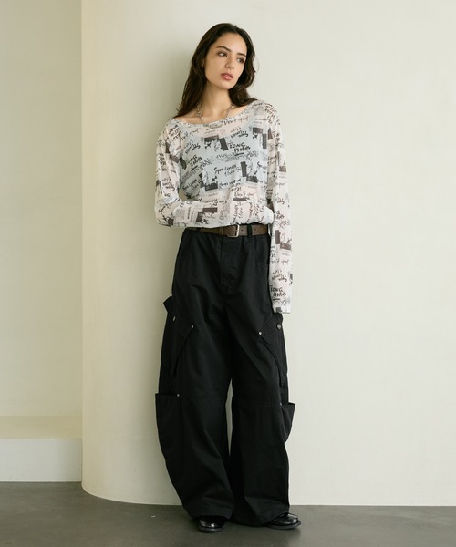 PBLIM(ページボーイリム)の「《UNISEX》アソートシアートップス / レイヤードトップス / チェック / カモフラ / 長袖(Tシャツ/カットソー・レディース・ブルー/ブラック/ホワイト系/カモフラージュ/レオパード/グレー系・FREE)」の18枚目の写真