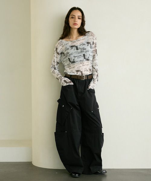 PBLIM(ページボーイリム)の「《UNISEX》アソートシアートップス / レイヤードトップス / チェック / カモフラ / 長袖(Tシャツ/カットソー・レディース・ブルー/ブラック/ホワイト系/カモフラージュ/レオパード/グレー系・FREE)」の17枚目の写真