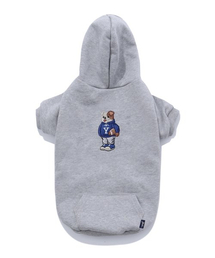 YALE（イェール）の「エンブロイダリー ユニバーシティ ダン ドギ フード グレー（ペットウェア）」