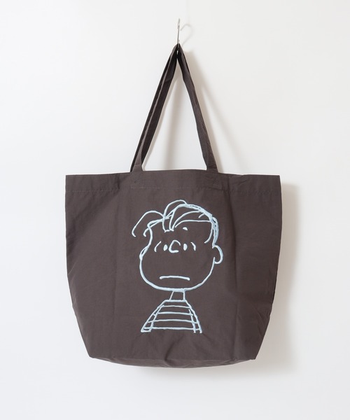 SNOOPY(スヌーピー)の「SNOOPY スヌーピー トートバッグ 肩掛け 刺繍(トートバッグ・レディース・イエロー/ブラック/ダークグレー/オフホワイト/グリーン/ピンク/ブルー・FREE)」の12枚目の写真