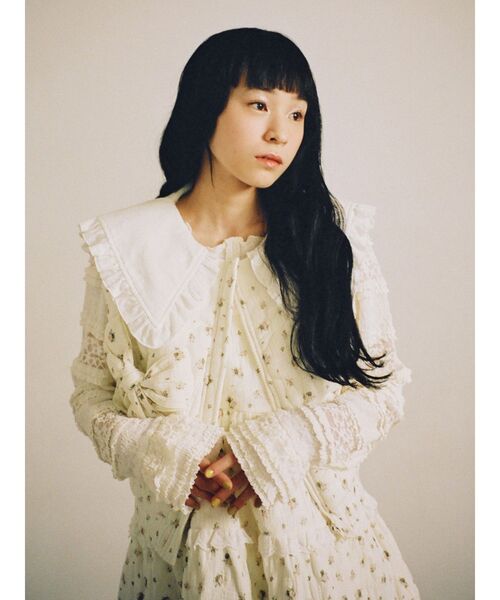 merry jenny(メリージェニー)の「お花キルティングベスト(ベスト・レディース・ブルー/ピンク・FREE)」の3枚目の写真
