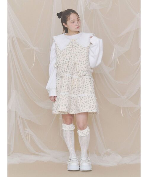 merry jenny(メリージェニー)の「お花キルティングベスト(ベスト・レディース・ブルー/ピンク・FREE)」の14枚目の写真