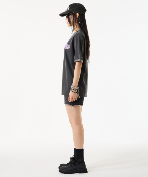 UNKNOWN PLANET（アンノウンプラネット）の「[UNP] ピグメントダイングラフィックリンガーTシャツチャコール（Tシャツ/カットソー・レディース・その他・SMALL/MEDIUM）」の14枚目の写真