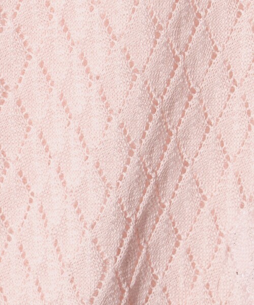6(ロク)の「【別注】<Ernie Palo for 6>OPEN WORK KNIT VEST/ニットベスト(ベスト・レディース・ネイビー/ライトピンク・38)」の4枚目の写真