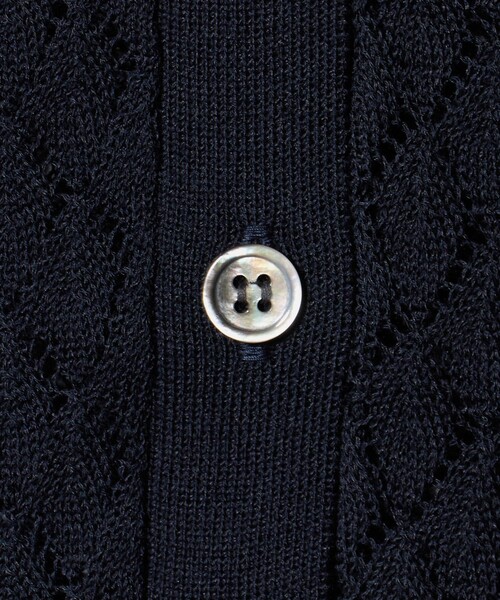 6(ロク)の「【別注】<Ernie Palo for 6>OPEN WORK KNIT VEST/ニットベスト(ベスト・レディース・ネイビー/ライトピンク・38)」の8枚目の写真
