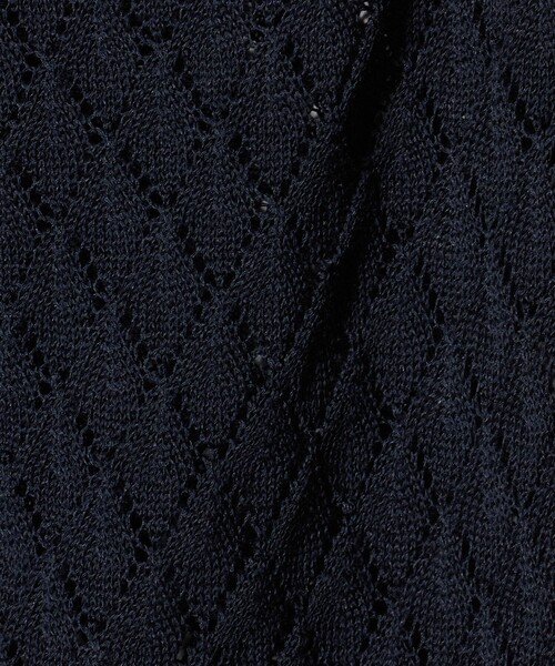 6(ロク)の「【別注】<Ernie Palo for 6>OPEN WORK KNIT VEST/ニットベスト(ベスト・レディース・ネイビー/ライトピンク・38)」の9枚目の写真